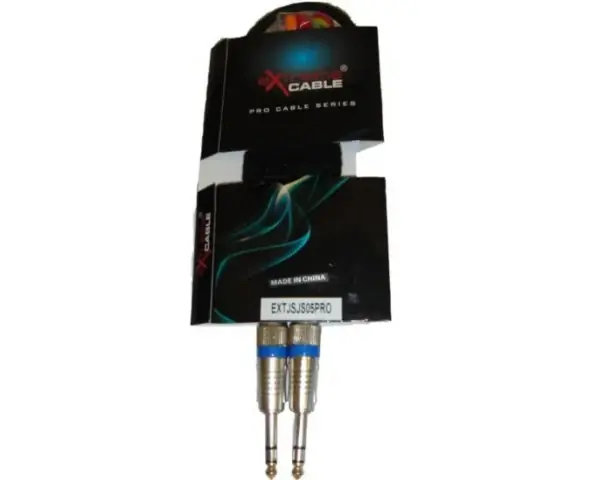 Must-Have EXTREME 1 JACK STEREO 1/4" 6,3MM / 1 JACK STEREO 1/4" 6,3MM 0,5MT CONNETTORI ANTISCIVOLO ERGONOMICI