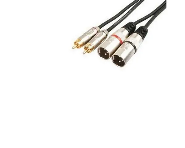 EXTREME 2R2X5PRO 2 RCA MASCHIO - 2 XLR MASCHIO CAVO AUDIO DI SEGNALE SCHERMATO 5 MT. Novità