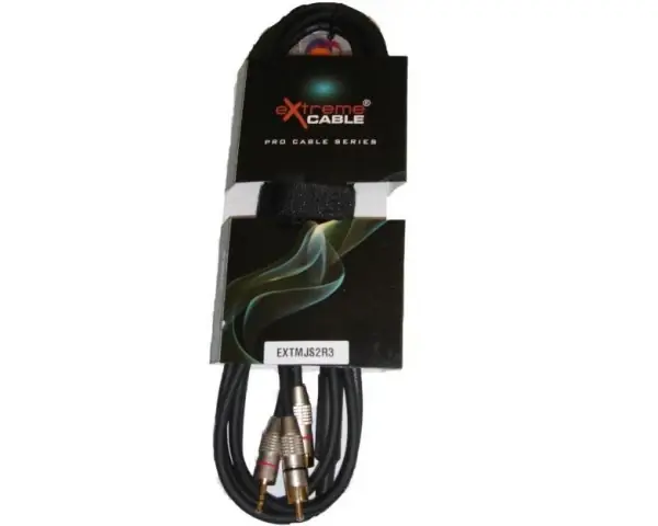 EXTREME 1MJS2R3PRO MINI JACK STEREO 1/8" 3.5mm / 2 RCA MASCHIO 3 METRI Popolare