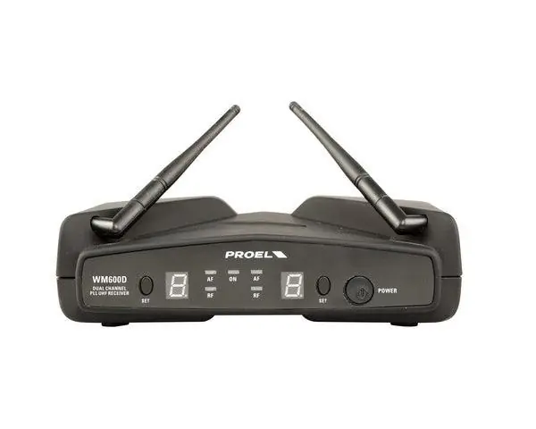 PROEL WM600DKIT PLL UHF RADIOMICROFONO BODYPACK WIRELESS ARCHETTO +LAVALIER + GELATO A MANO 4 CANALI Reso Gratuito