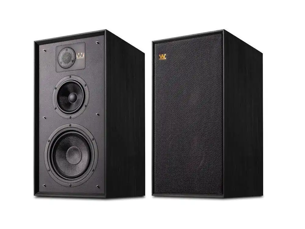 Wharfedale LINTON Heritage NERI diffusori da stand a 3 vie bass reflex 25-200W Subito Disponibile