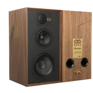 Wharfedale LINTON Heritage WALNUT diffusori da stand a 3 vie bass reflex 25-200W Vendita Finale