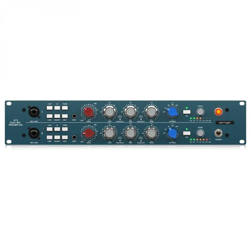 BEHRINGER 1273 PREAMPLIFICATORE EQUALIZZATORE MICROFONICO VINTAGE STEREO TRASFORMATORI MIDAS Soddisfatti O Rimborsati