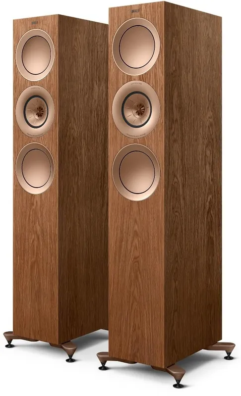 KEF R7 META WALNUT Diffusori da pavimento 3 vie bass reflex, UNI-Q tweeter (COPPIA) Acquista Ora