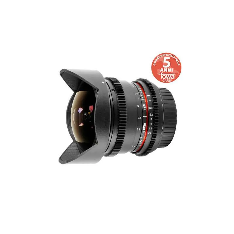 Samyang Obiettivo 8mm T/3,8 VDSLR UMC FISH-EYE CS II SONY E-MOUNT Professionale