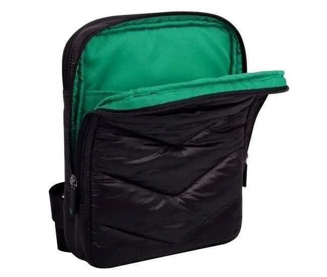 Borsa Tracolla per iPad, Tablet 10‘‘ Nylon, nero verde Pagamento Sicuro