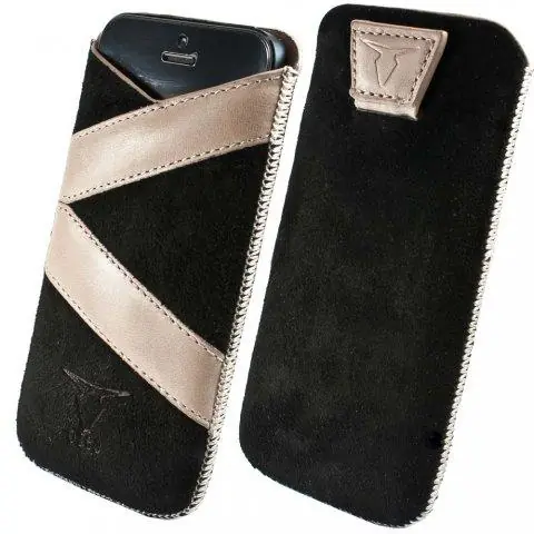 Custodia a Sacchetto Large Valera in Pelle Scamosciata Nera Must-Have
