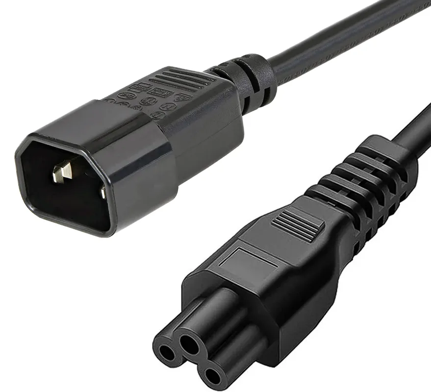 Professionale Cavo conversione C5 F a C14 M 1,8 mt nero