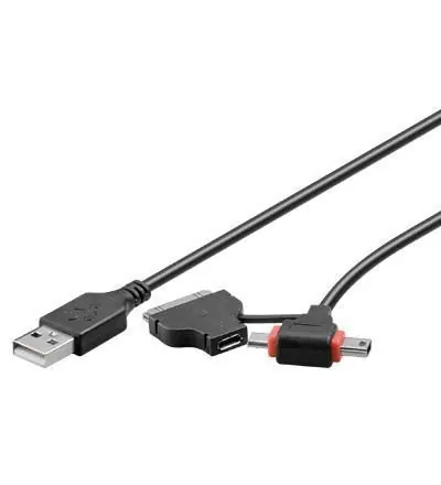 Cavo USB combo 3 in 1 Micro USB, Mini Usb, Apple 30 pin Ordina Subito