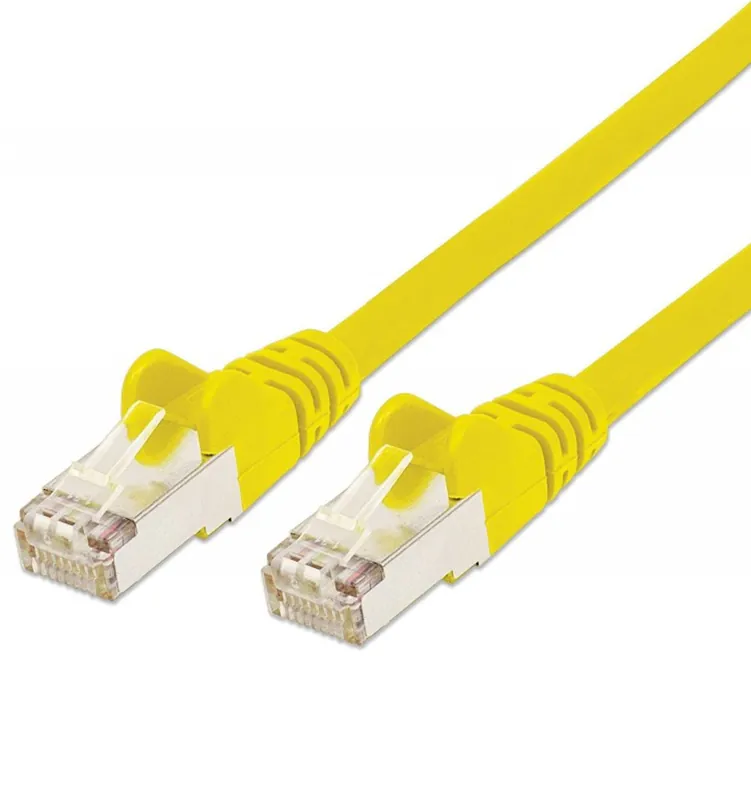Cavo di rete Patch in rame Cat. 6 Giallo SFTP LSZH 10m Consegna Rapida