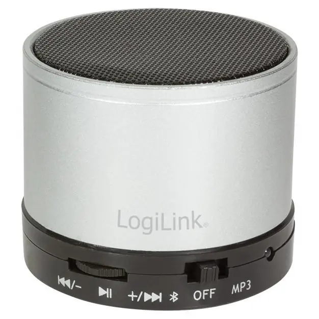 Speaker Portatile Bluetooth Wireless con Lettore MP3 Grigio Pagamento Sicuro