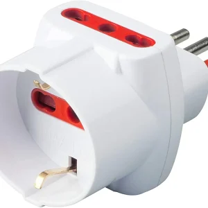 Adattatore Triplo Spina 2P+T Presa Bipasso 2P+T con Schuko Prezzo Conveniente