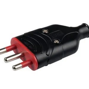 Spina Mobile in Gomma 16A 2P+T 250V Nero Compra Adesso