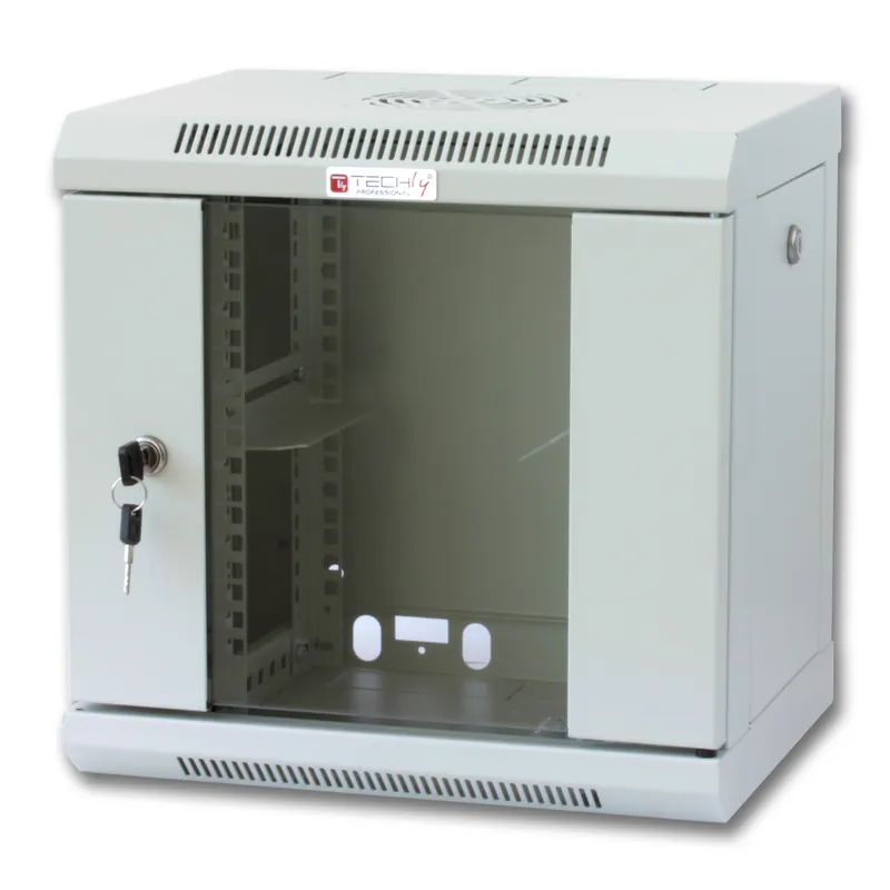 Armadio Rack 10" a muro 6 unità con pannelli asportabili Grigio prof. 300 mm Non Perdere