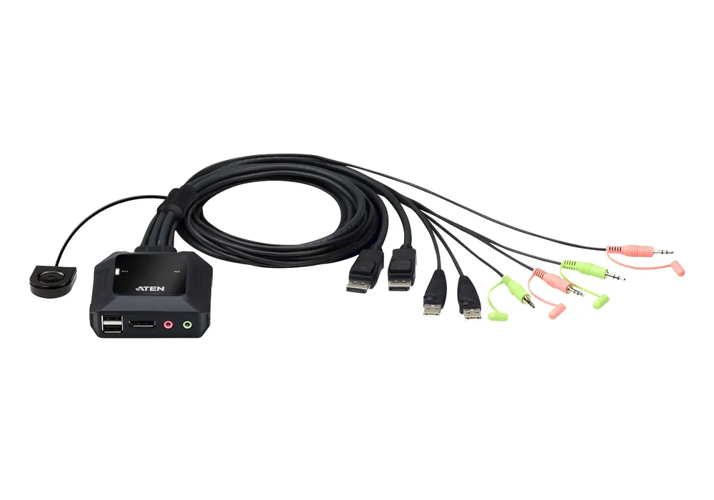 Switch KVM per doppio schermo DisplayPort (ThunderBolt) 2 USB, CS22DP Offerta Lampo