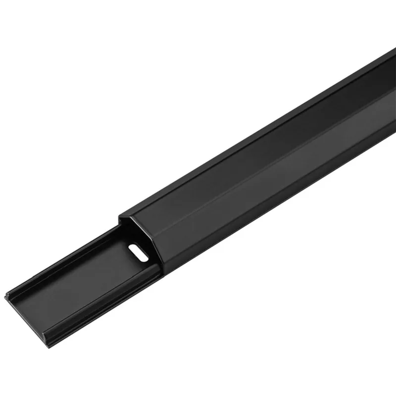 Offerta Canalina Passacavi in Alluminio per Cablaggio 33mm lunga 1,1 m Nero