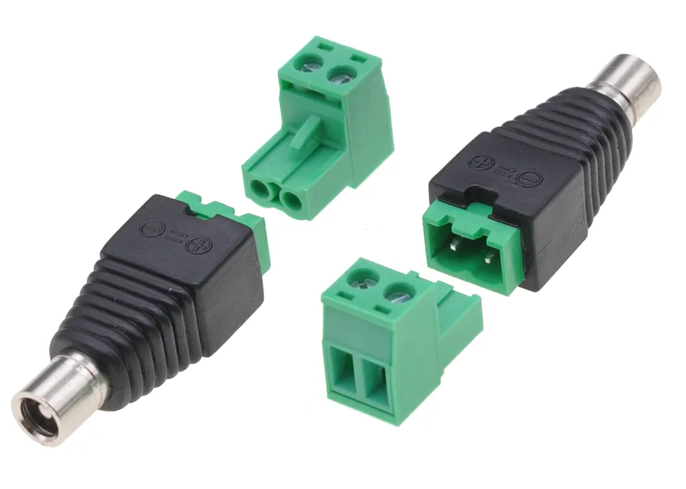 Offerta Limitata Adattatore Connettore Plug DC 2.5x5.5 mm Femmina Terminal Block 2 pin