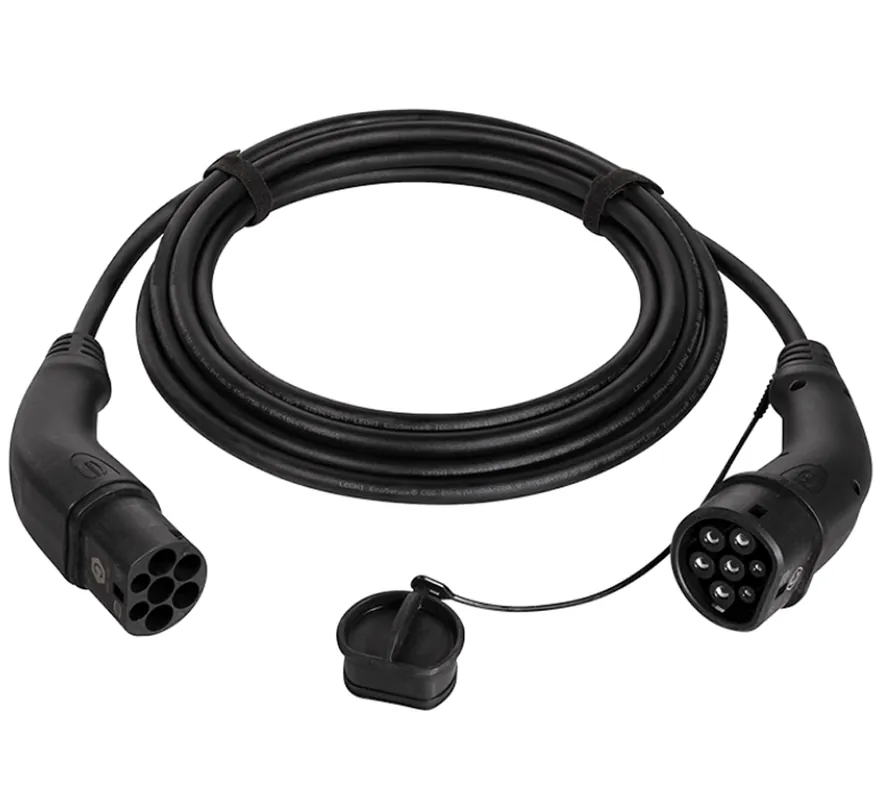 Cavo di Ricarica per Auto Elettriche Tipo 2 Trifase 32A 22kW 2,5m Occasione Imperdibile