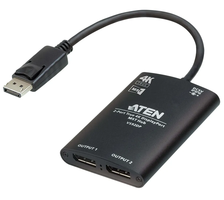 Hub True 4K DisplayPort MST a 2 porte, VS92DP Solo Oggi