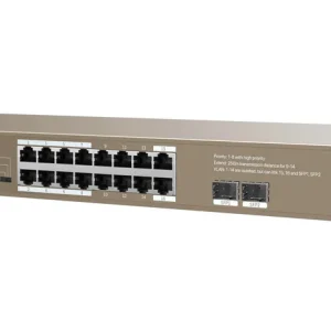 Saldi Unmanaged Switch Ethernet 16 Porte PoE 16GE+2SFP G1118P-16-250W