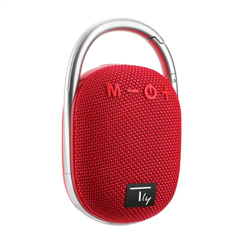 Mini Altoparlante Wireless BT V5.3 Speaker Luce LED Vivavoce TF USB Rosso Compra Oggi Stesso
