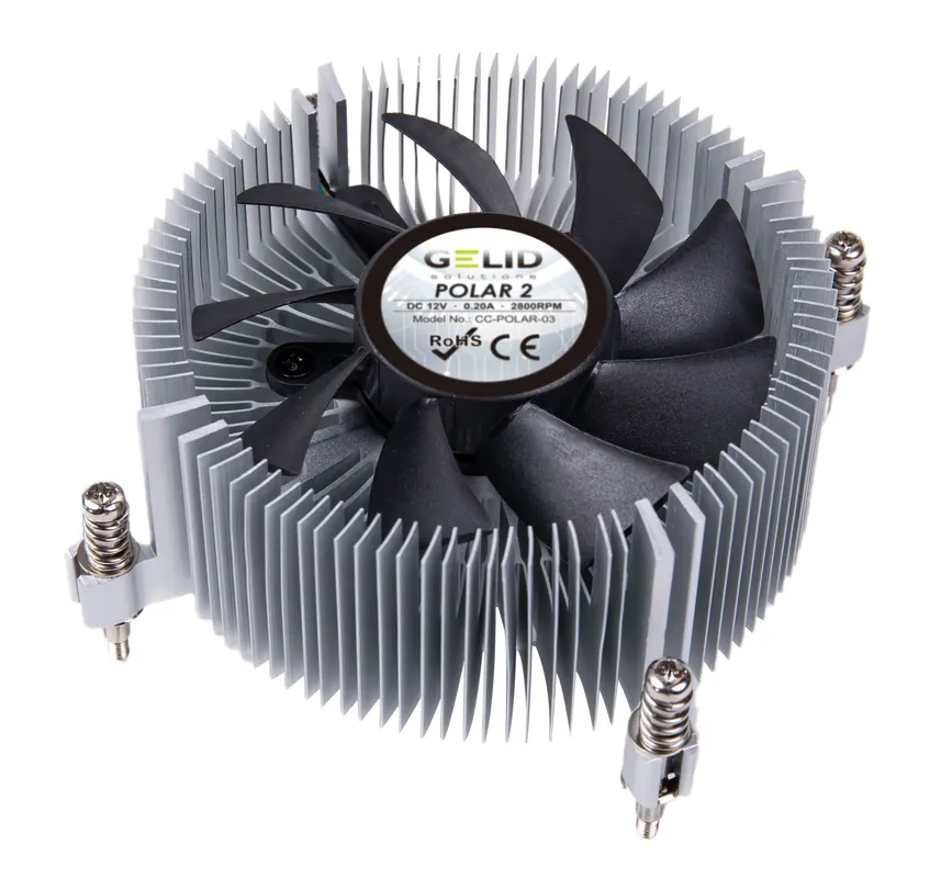Ventola Silenziosa Polar2 a Basso Profilo per Intel Ultimissimo Modello