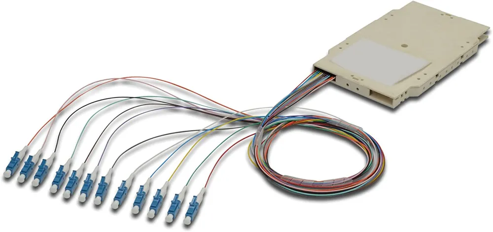 Promozione Cassetta di Giunzione Attrezzata con 12 Pigtail Fibra Monomodale OS2 LC 9/125 2m