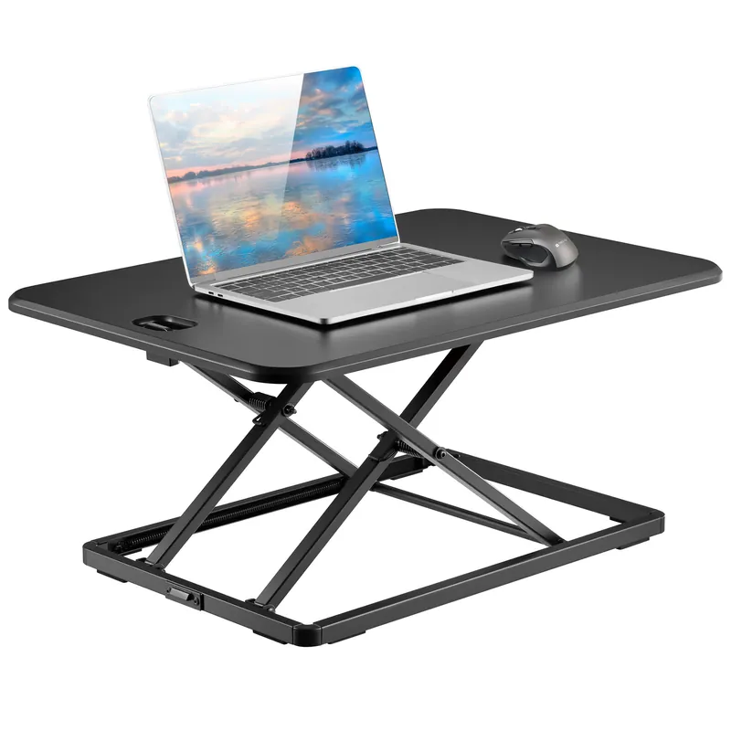Occasione Convertitore da Scrivania In Piedi Postazione di Lavoro Sit Stand Ultra Slim Altezza Regolabile
