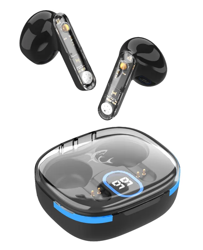 Prezzo Ridotto Auricolari Wireless Bluetooth v5.3 Custodia di Ricarica con Display Nero