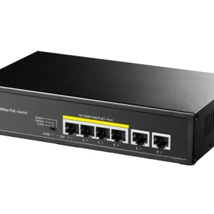 Nuova Collezione Switch PoE+ 6 Porte 10/100M 60W, FS1006P